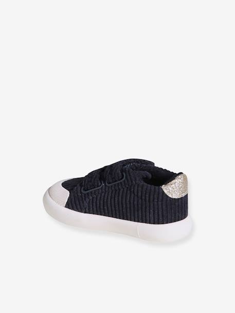 Baskets bébé fille textile scratchées marine 4 - vertbaudet enfant 