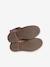 Boots enfant fille cuir à pompon zippées camel+rose 11 - vertbaudet enfant 