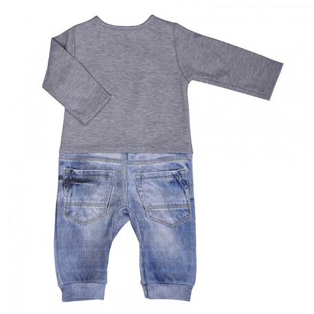 Pyjama bébé en coton biologique, LOUP GRIS 1 - vertbaudet enfant 
