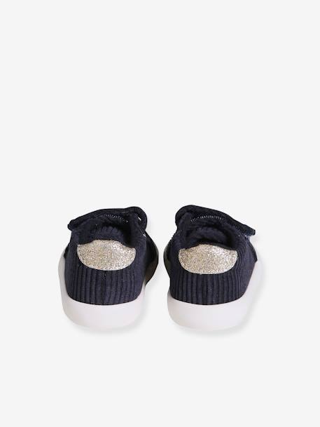 Baskets bébé fille textile scratchées marine 7 - vertbaudet enfant 