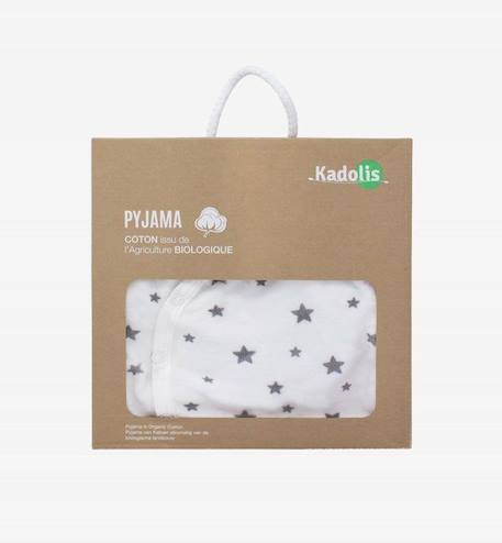 Pyjama bébé en Coton Bio imprimé étoiles BEIGE+BLEU+GRIS+ROSE 9 - vertbaudet enfant 