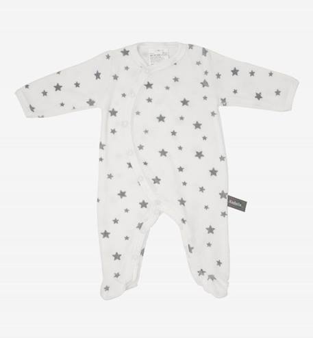 Pyjama bébé en Coton Bio imprimé étoiles BEIGE+BLEU+GRIS+ROSE 7 - vertbaudet enfant 