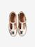 Ballerines cuir fille beige imprimé+or 10 - vertbaudet enfant 
