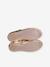 Ballerines cuir fille beige imprimé+or 9 - vertbaudet enfant 