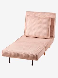 Chambre et rangement-Chambre-Chaise, tabouret, fauteuil-Fauteuil-Banquette convertible 1 place velours côtelé