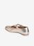 Ballerines cuir fille beige imprimé+or 8 - vertbaudet enfant 