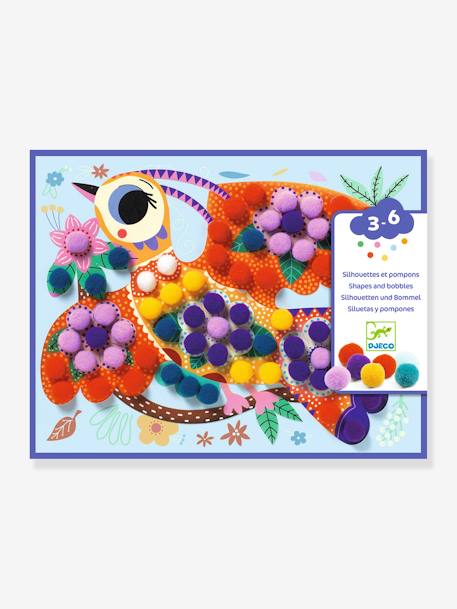 Coffret de collage Silhouettes et pompons - panachés 1 - vertbaudet enfant 