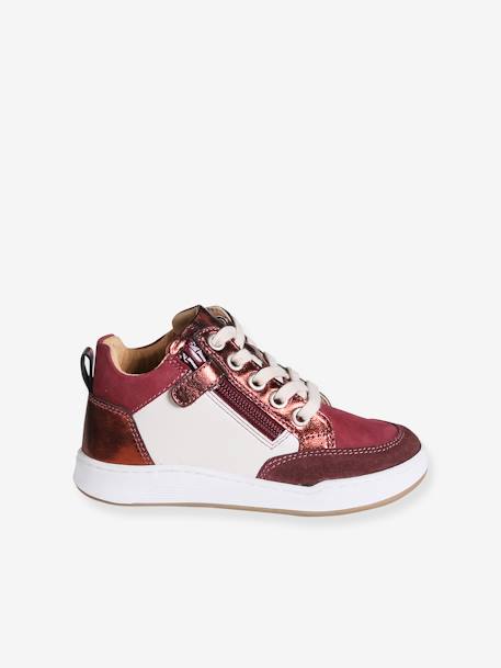 baskets lacées et zippées bordeaux 4 - vertbaudet enfant 