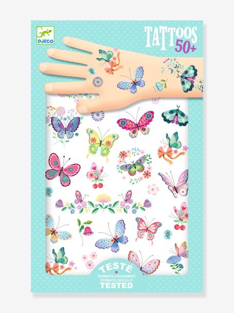 Tatouages papillons de rêve - DJECO multicolore 1 - vertbaudet enfant 