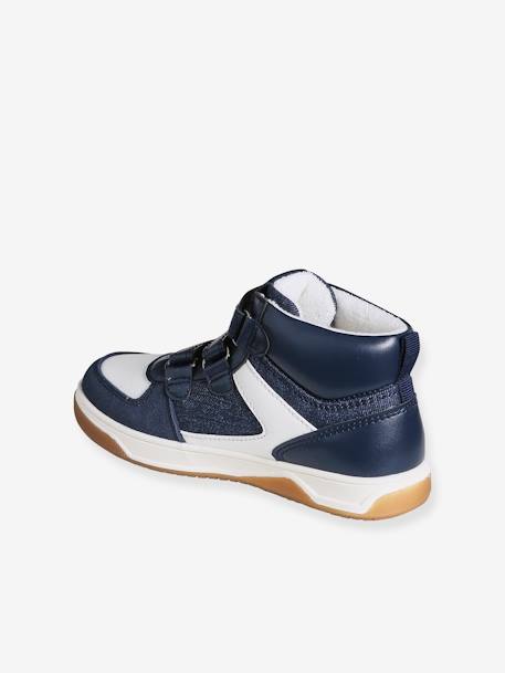 Baskets enfant garçon synthétique montantes à scratchs denim brut+noir 3 - vertbaudet enfant 