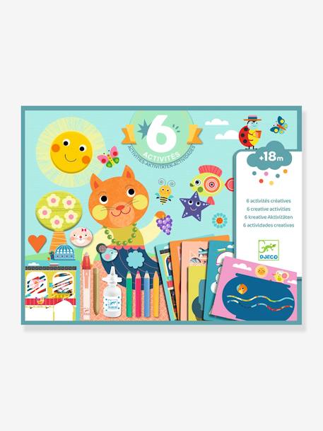 Coffret 6 activités le chat et ses amis - multicolore 1 - vertbaudet enfant 