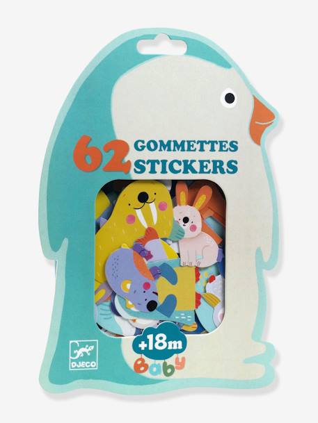 62 gommettes animaux - banquise+forêt+mer 1 - vertbaudet enfant 