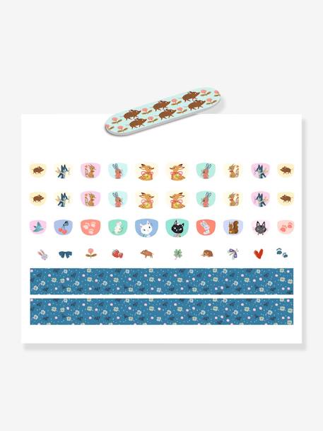 60 nails stickers - bleu+rose 2 - vertbaudet enfant 