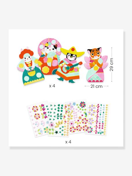 Activité de collage avec stickers brillants brillant 2 - vertbaudet enfant 