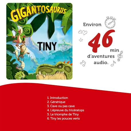 tonies® - Figurine Tonie - Gigantosaurus - Tiny - Figurine Audio pour Toniebox VERT 4 - vertbaudet enfant 