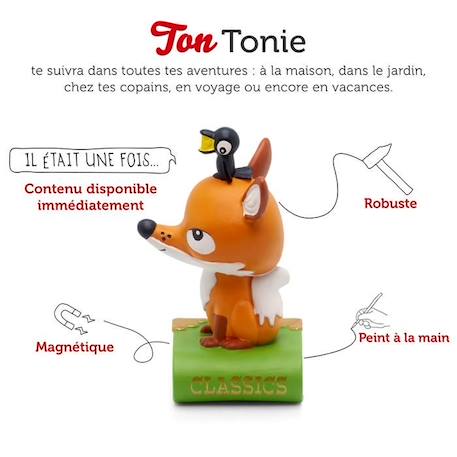 tonies® - Figurine Tonie - Mes Classiques Préférés - Les Fables de La Fontaine - Figurine Audio pour Toniebox ORANGE 2 - vertbaudet enfant 
