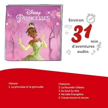 tonies® - Figurine Tonie - Disney - La Princesse Et La Grenouille - Figurine Audio pour Toniebox VERT 4 - vertbaudet enfant 