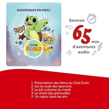 tonies® - Figurine Tonie - Club Écolo - Sauvetages En Mer - Figurine Audio pour Toniebox VERT 4 - vertbaudet enfant 