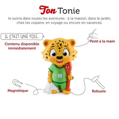 tonies® - Figurine Tonie - La journée de Léo - Chansons pour se brosser les dents - Figurine Audio pour Toniebox JAUNE 2 - vertbaudet enfant 