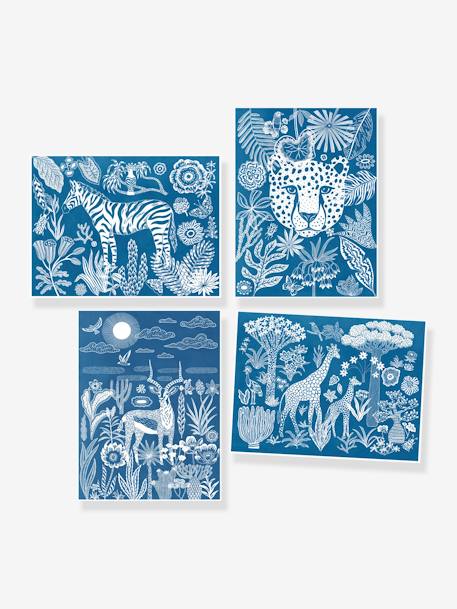 Cyanotype savane nocturne - multicolore 2 - vertbaudet enfant 