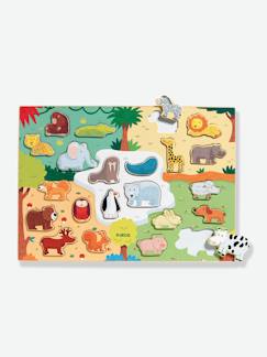 Idées cadeaux bébés et enfants-Puzzle Animo en bois - DJECO