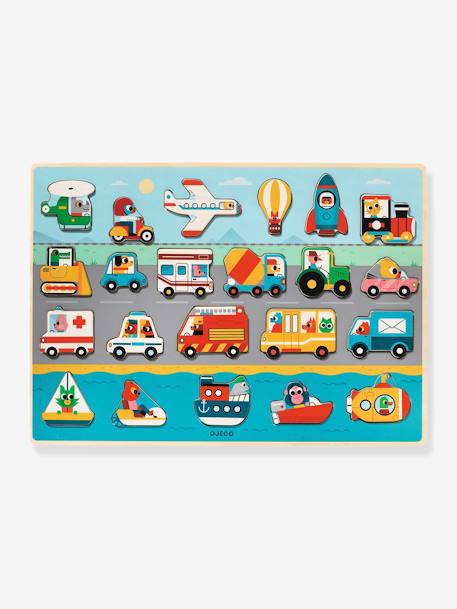 Puzzle Vroom en bois - multicolore 3 - vertbaudet enfant 