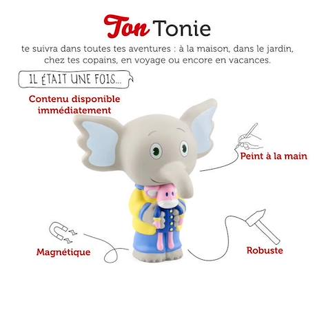 tonies - Figurine Tonie - Mumfie - Histoires douces pour rêver - Figurine Audio pour Toniebox GRIS 2 - vertbaudet enfant 