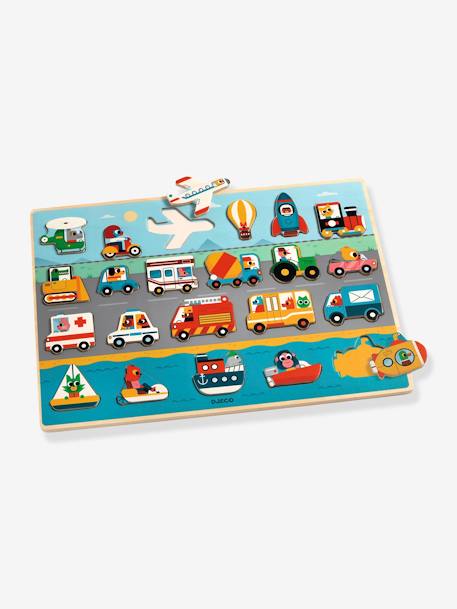 Puzzle Vroom en bois - multicolore 5 - vertbaudet enfant 