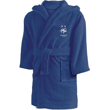 Garçon-Peignoir de bain-Peignoir enfant FFF Equipe de France 2 étoiles Champions 100% coton taille 10/12 ans