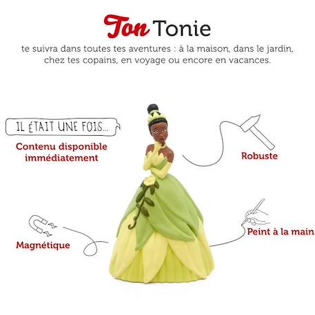 tonies® - Figurine Tonie - Disney - La Princesse Et La Grenouille - Figurine Audio pour Toniebox VERT 2 - vertbaudet enfant 
