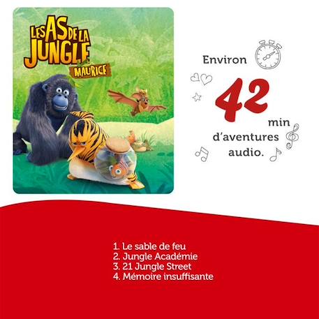 tonies® - Figurine Tonie - Les As De La Jungle - Maurice - Figurine Audio pour Toniebox JAUNE 4 - vertbaudet enfant 