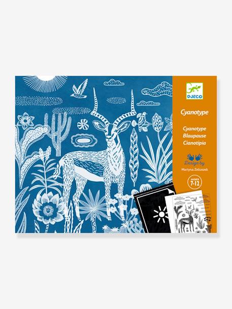 Cyanotype savane nocturne - multicolore 1 - vertbaudet enfant 