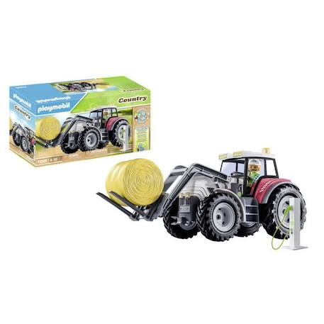 PLAYMOBIL - 71305 - Grand tracteur électrique - Country La vie à la ferme - 31 pièces BLEU 3 - vertbaudet enfant 