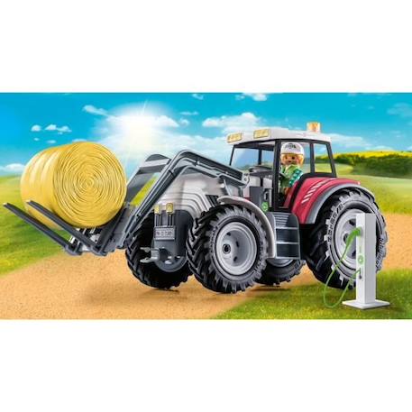 PLAYMOBIL - 71305 - Grand tracteur électrique - Country La vie à la ferme - 31 pièces BLEU 2 - vertbaudet enfant 