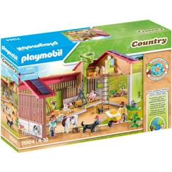 PLAYMOBIL 71304 Ferme avec panneaux solaires, Country La vie à la ferme, 182 pièces, Dès 4 ans  - vertbaudet enfant