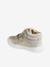 Baskets enfant fille cuir à scratchs beige imprimé+marine+or 13 - vertbaudet enfant 