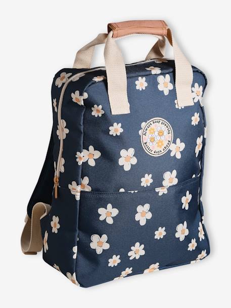 Sac à dos fille marguerites marine 1 - vertbaudet enfant 