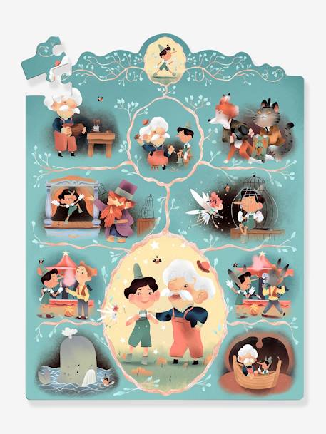 Puzzle Pinocchio 54p - multicolore 2 - vertbaudet enfant 