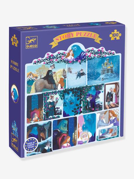 Puzzle La belle et la bête 100p - multicolore 1 - vertbaudet enfant 