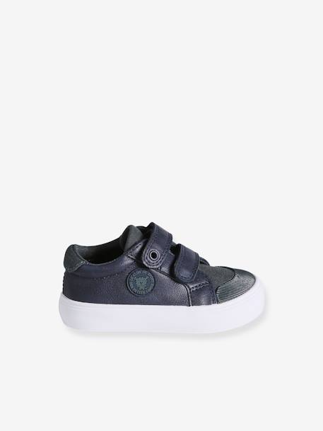 Baskets bébé garçon synthétique à scratchs marine 2 - vertbaudet enfant 