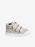 Baskets enfant fille cuir à scratchs beige imprimé+marine+or 12 - vertbaudet enfant 