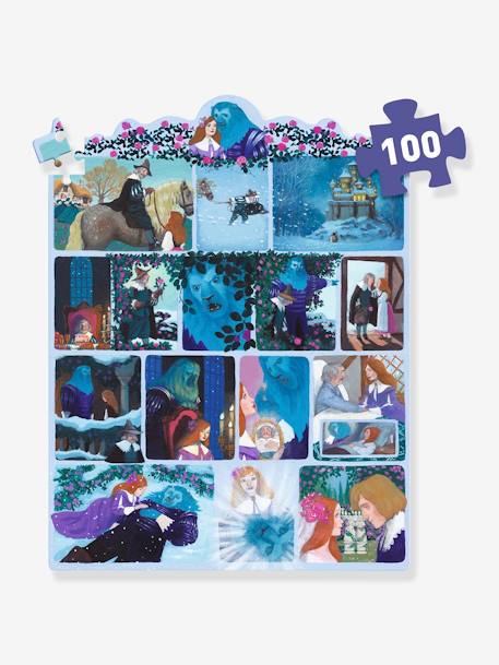 Puzzle La belle et la bête 100p - multicolore 3 - vertbaudet enfant 
