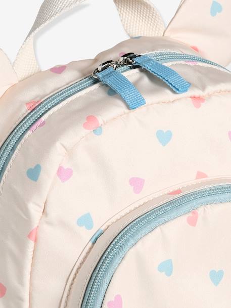 Sac à dos fille maternelle 'Joli coeur' écru 2 - vertbaudet enfant 