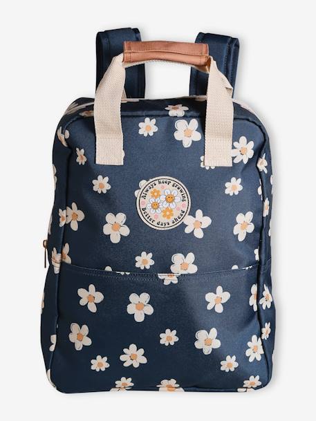 Sac à dos fille marguerites marine 2 - vertbaudet enfant 