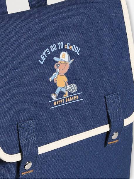 Sac à dos 'happy castor' bleu 3 - vertbaudet enfant 
