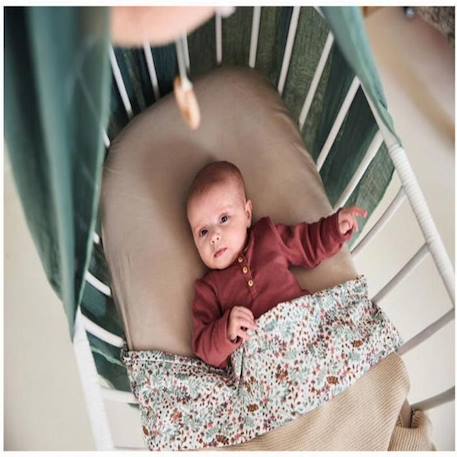 Drap-housse en jersey pour lit de bébé - JOLLEIN - Nougat - 100% coton - 60x120 cm - Lit bébé BEIGE 4 - vertbaudet enfant 