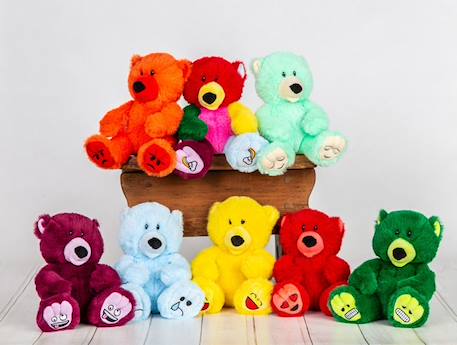 Peluche des émotions Ours Espoir - Mini MULTICOLORE 3 - vertbaudet enfant 