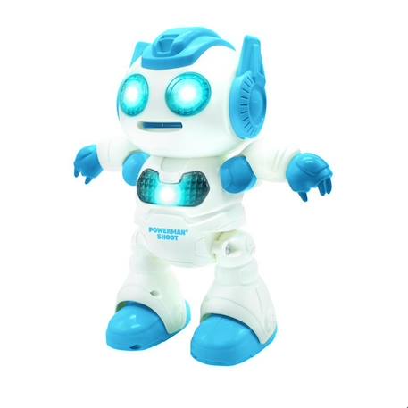 Powerman® Shoot Robot Programmable avec Dance, Musique, démo – Télécommande et disques en mousse inclus. BLANC 3 - vertbaudet enfant 