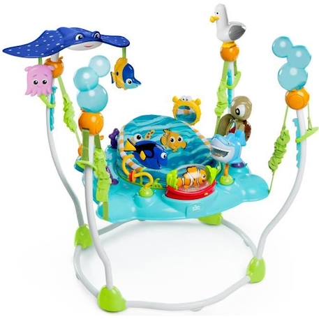 DISNEY BABY Aire d'éveil multiactivités Le Monde de Nemo, 13 activités interactives, siège rotatif à 360 degrés BLEU 1 - vertbaudet enfant 