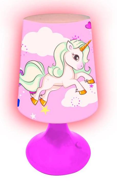 Mini lampe de chevet veilleuse sans fil Licorne MULTICOLORE 3 - vertbaudet enfant 